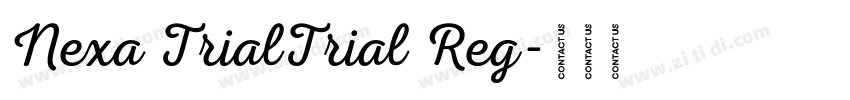 Nexa TrialTrial Reg字体转换 Nexa TrialTrial Reg字体转换